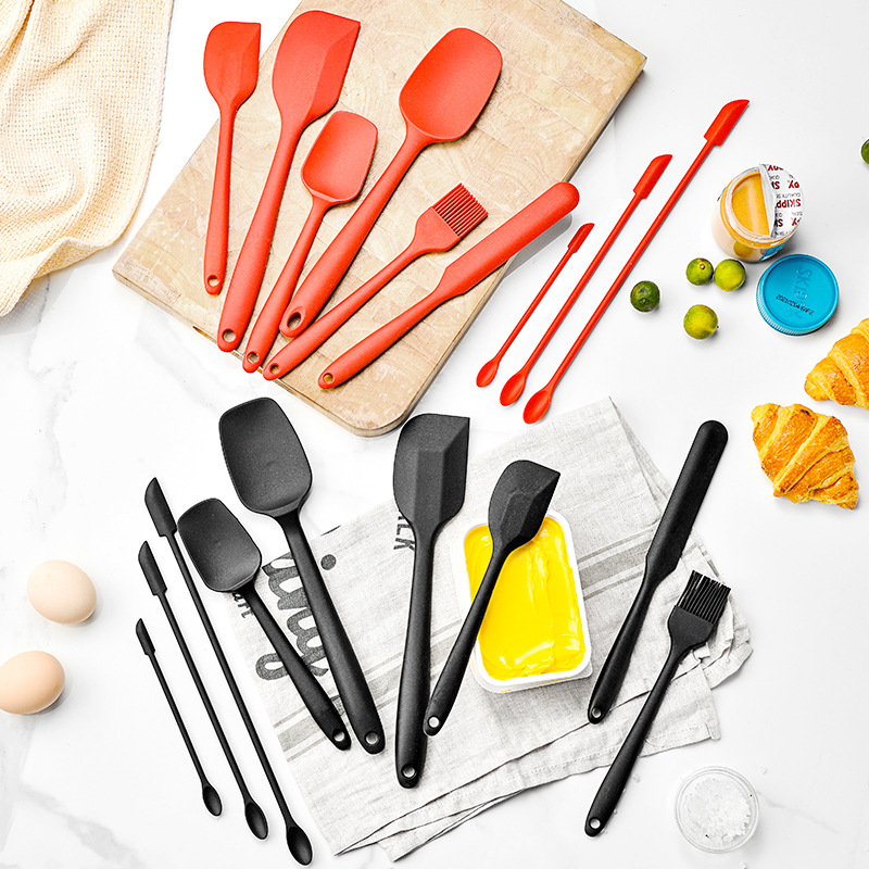 硅膠烘培黃油蛋糕刮刀9件套套裝 刮鏟油刷烘培小工具