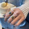 Advanced jewelry, accessory, fashionable universal ring, Korean style, high-quality style, internet celebrity