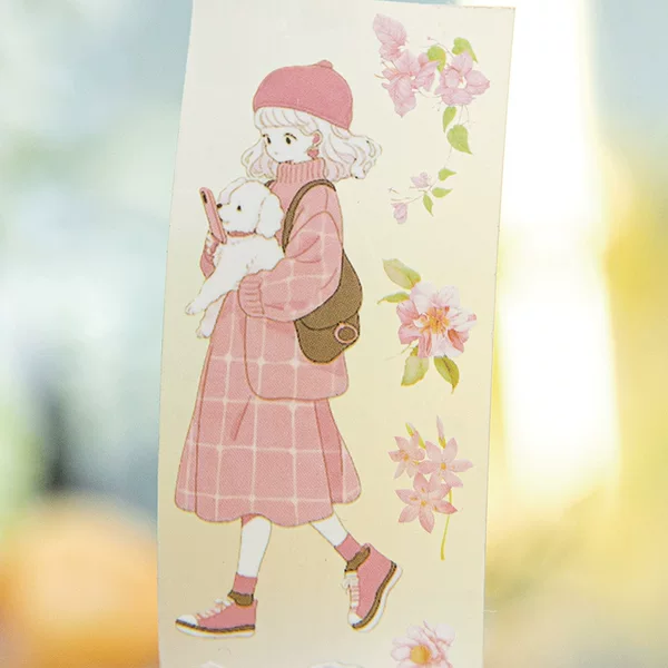 Twilight tape bouquet girl series Hand account material decorative collage base stickers message Notes 8