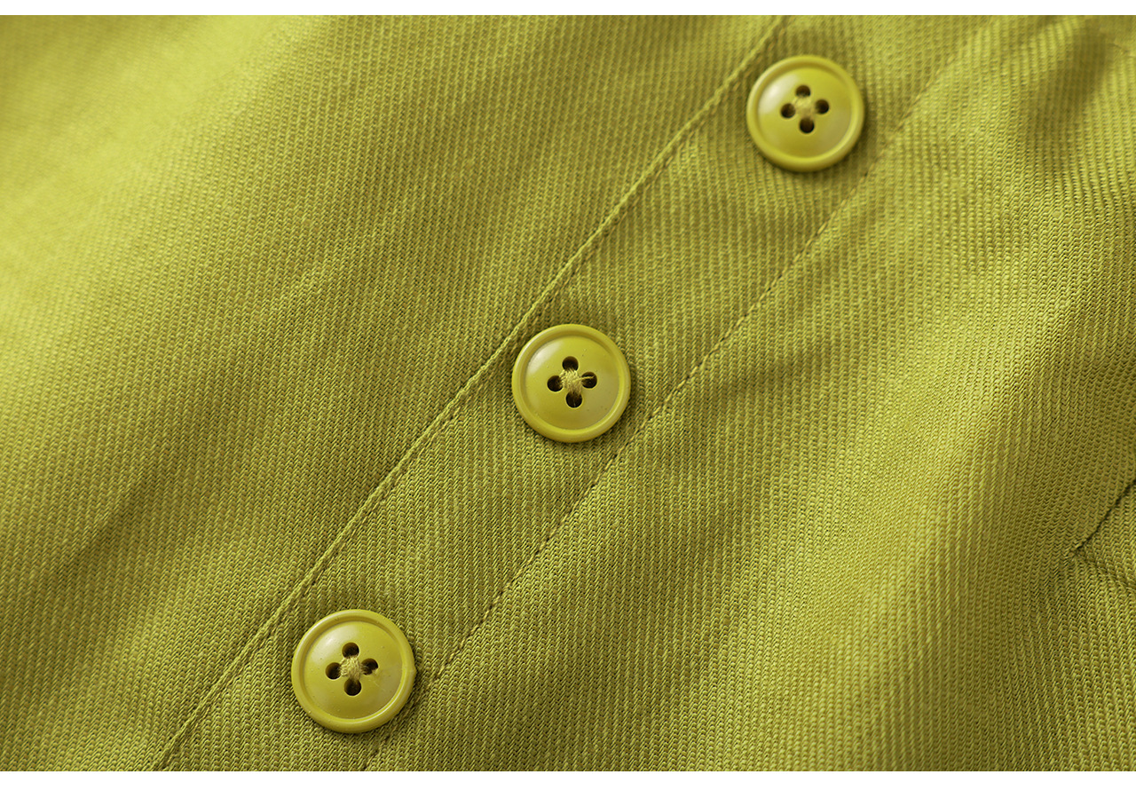 Chân váy xếp ly nữ xòe chất liệu tencel linen thoáng mát — Màu gai dầu thô chi tiết 25