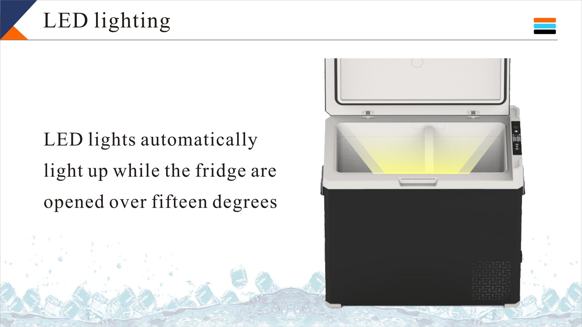 Source Factory 30/40/50L Compressor Car Refrigerator 12V24 Car Home Dual-Purpose Camping Style Rv Mobile Freezer