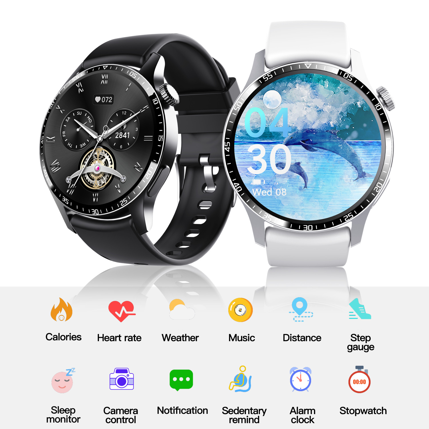 F207 Smart Watch with Bluetooth Calling, Blood Pressure, Heart Rate, Non-invasive Blood Sugar Monitoring, Multifunctional Sports Bracelet