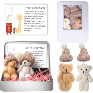 Mini Plush Teddy Bear in Box�羳�ڴ�̩��������ë�q�ܺ��b�Y��