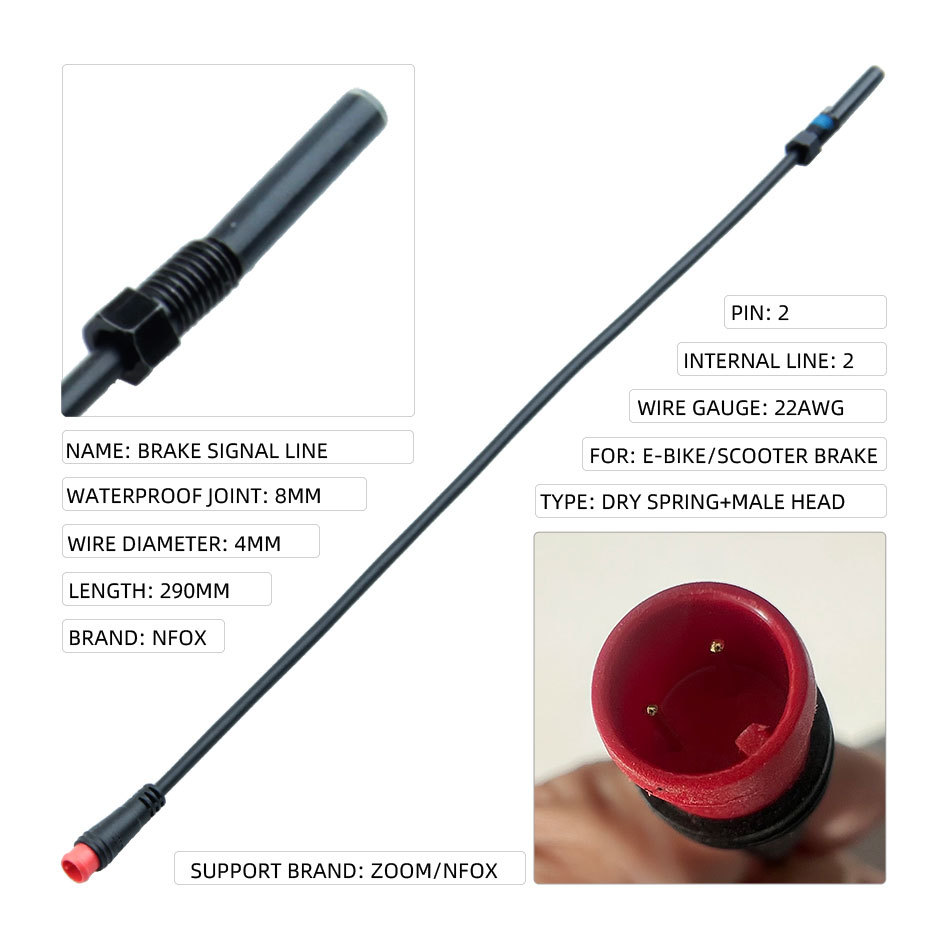 Línea de extensión de cable roto NFOX a línea de secuencia cabeza masculina cabeza femenina resorte seco sentido magnético línea de señal 2 pin 3PIN4 pin 5 pin 6 pin