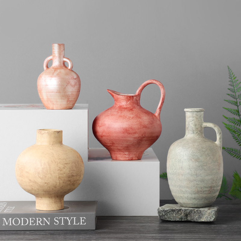 Creative Nordic Ceramic Flower Vase Minimalist Modern Home Model Room Art Jewelry Home Ornaments