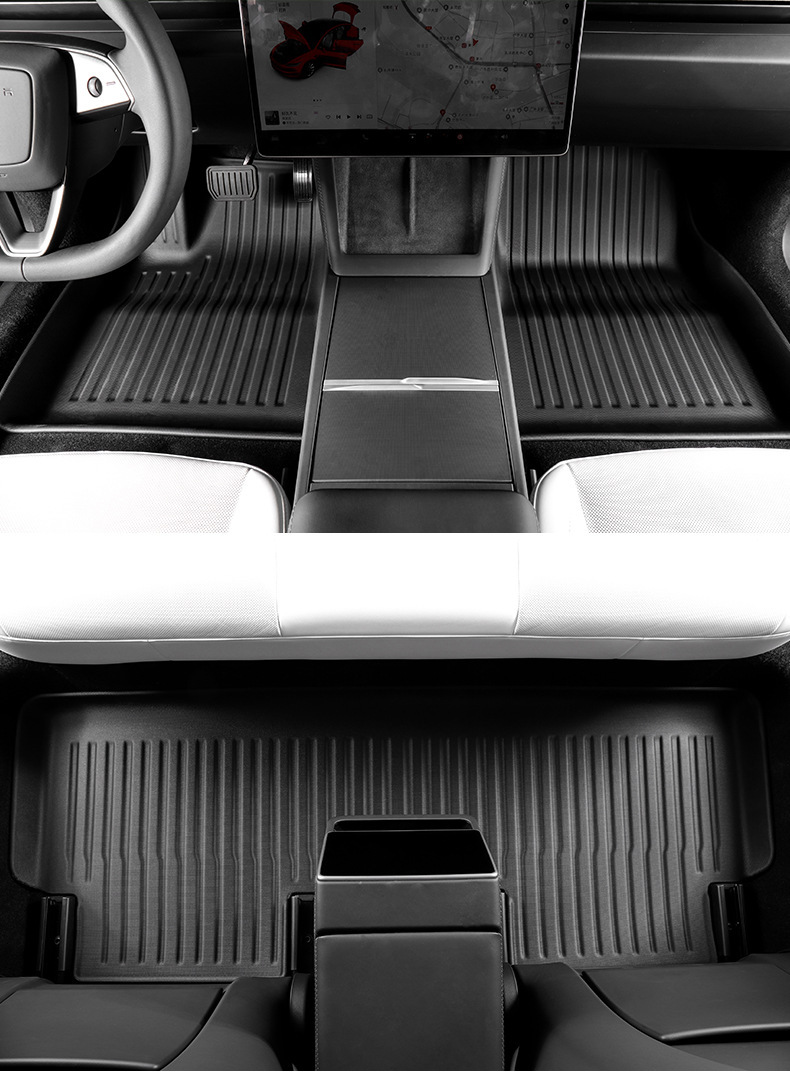 TPE Car Floor Mats for 2023 Tesla Model 3