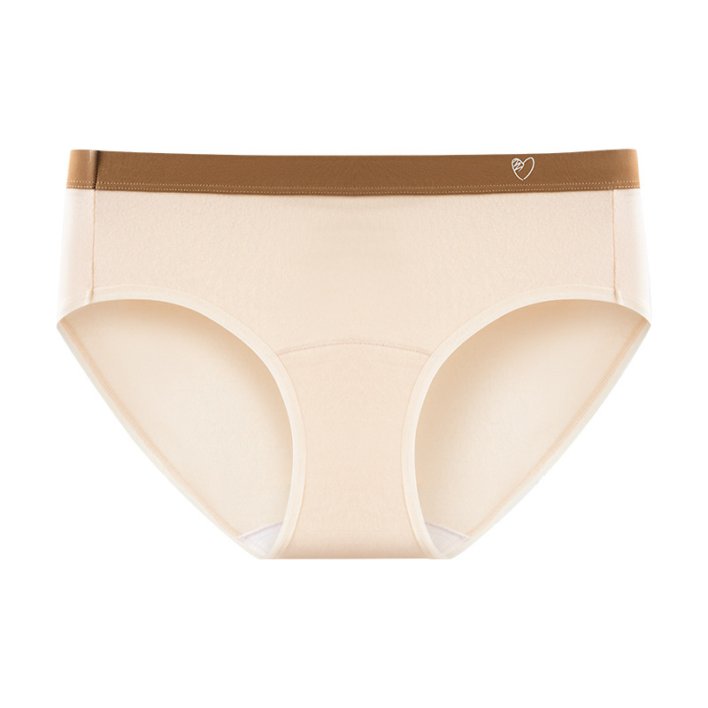 Serie desnuda ~ ropa interior de mujer sin costuras entrepierna inferior de algodón puro ropa interior de mujer cintura media calzoncillos transpirables cómodos mujeres