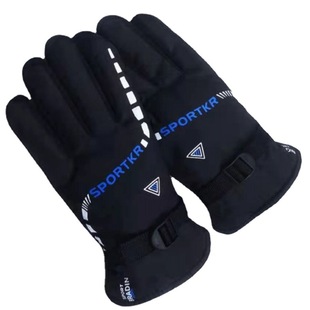 Warm gloves cycling men's winter velvet electric car warm outdoor velvet sports motorcycle touch screen gloves batch
