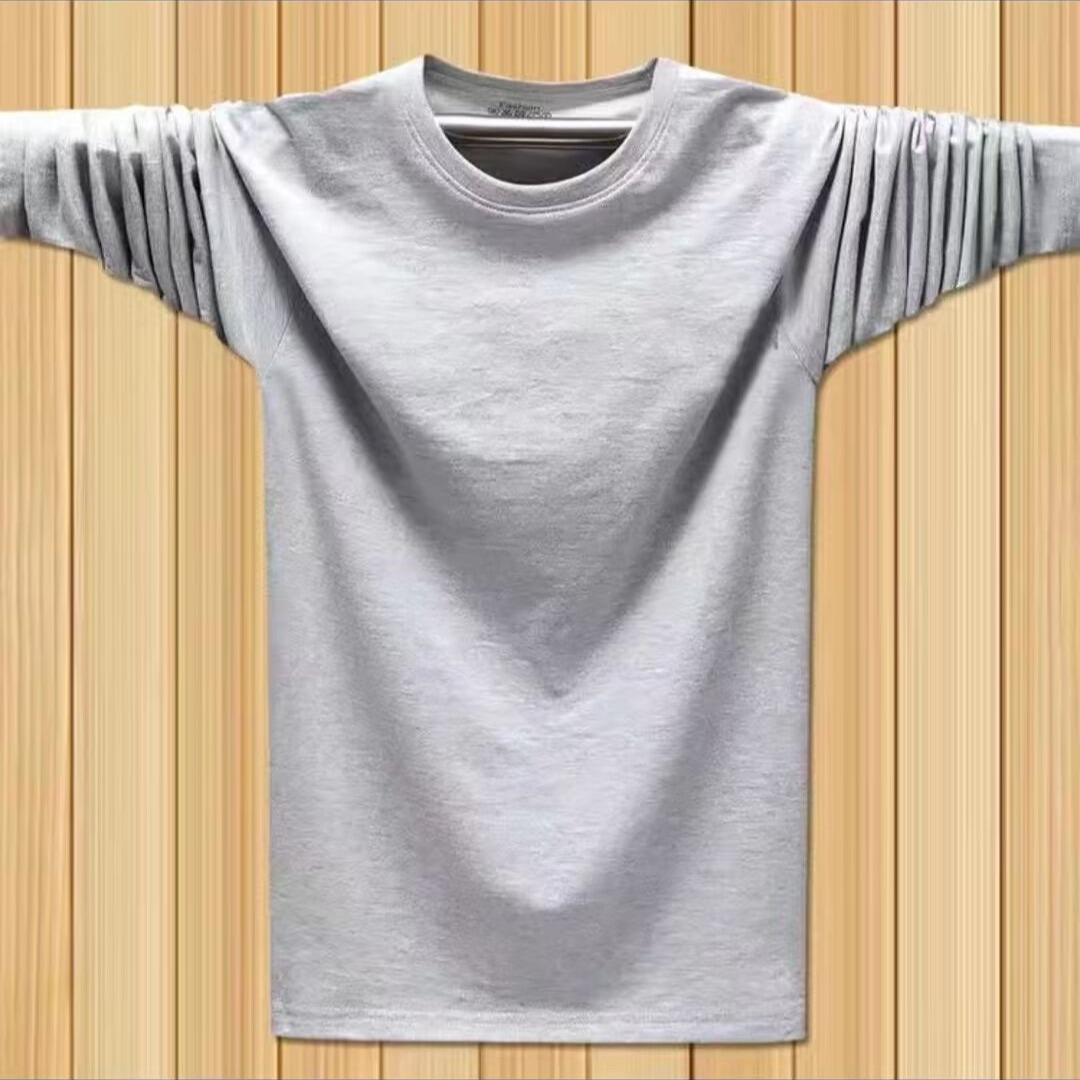 라이트 그레이 - 긴팔 티셔츠 [얇음]