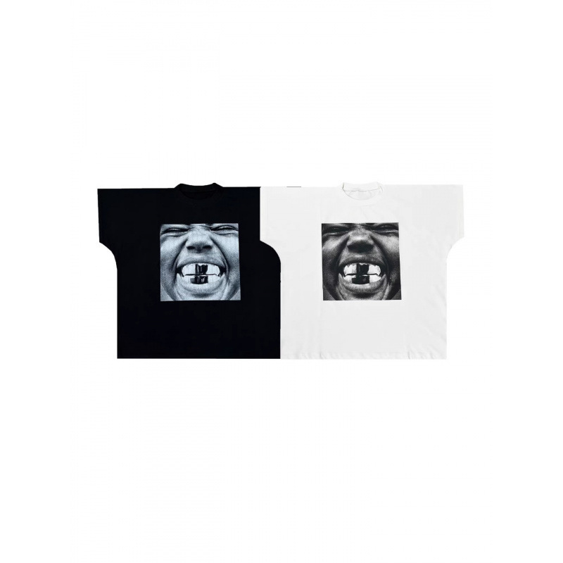 Yeezy Kanye-Style Fashion Street Portrait Print Loose Cotton Pullover Short-Sleeve T-Shirt American Trend 230g Yeezy Kanye-Style Fashion Street Portrait Print Loose Cotton Pullover Short-Sleeve T-Shirt American Trend 230g