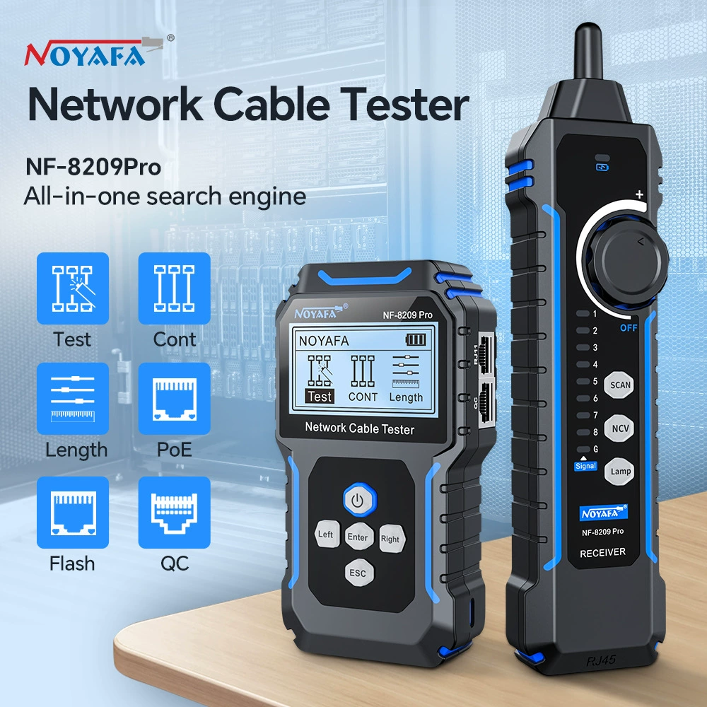 NOYAFA NF-8209pro English English Encycle Hunters POENetwork Cable Tester