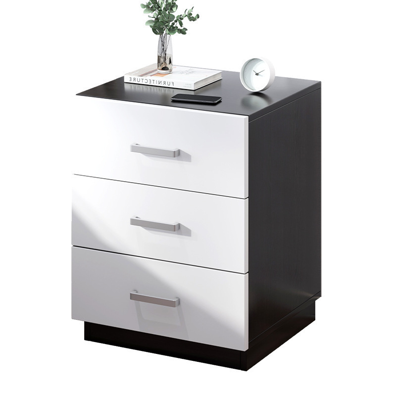 Mesa de cabezal de cama simple dormitorio doméstico ligero de lujo moderno simple pequeño mini estante armario armario de almacenamiento