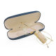 Korean version of Denim glasses box glasses frame fashion storage box fiber glasses cloth three screwdriver and other wholesale