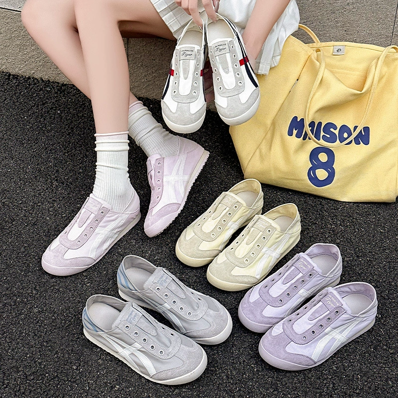 Немецкая тренировка арганд 2025 новая летняя мягкая подошва один педаль два носить ленивая обувь женская обувь дикая удобная повседневная обувь