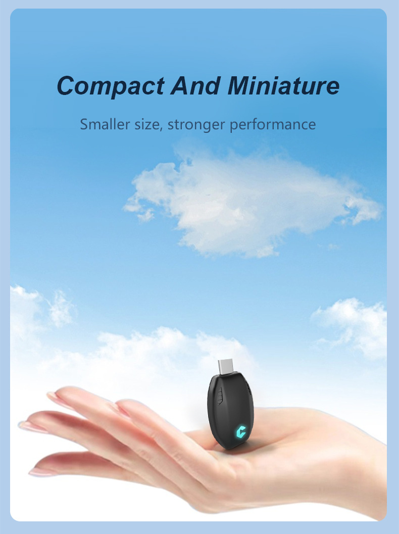 Airplane mirror CarPlay wired to wireless box Android Auto car machine interconnection box TYPE-C adapter