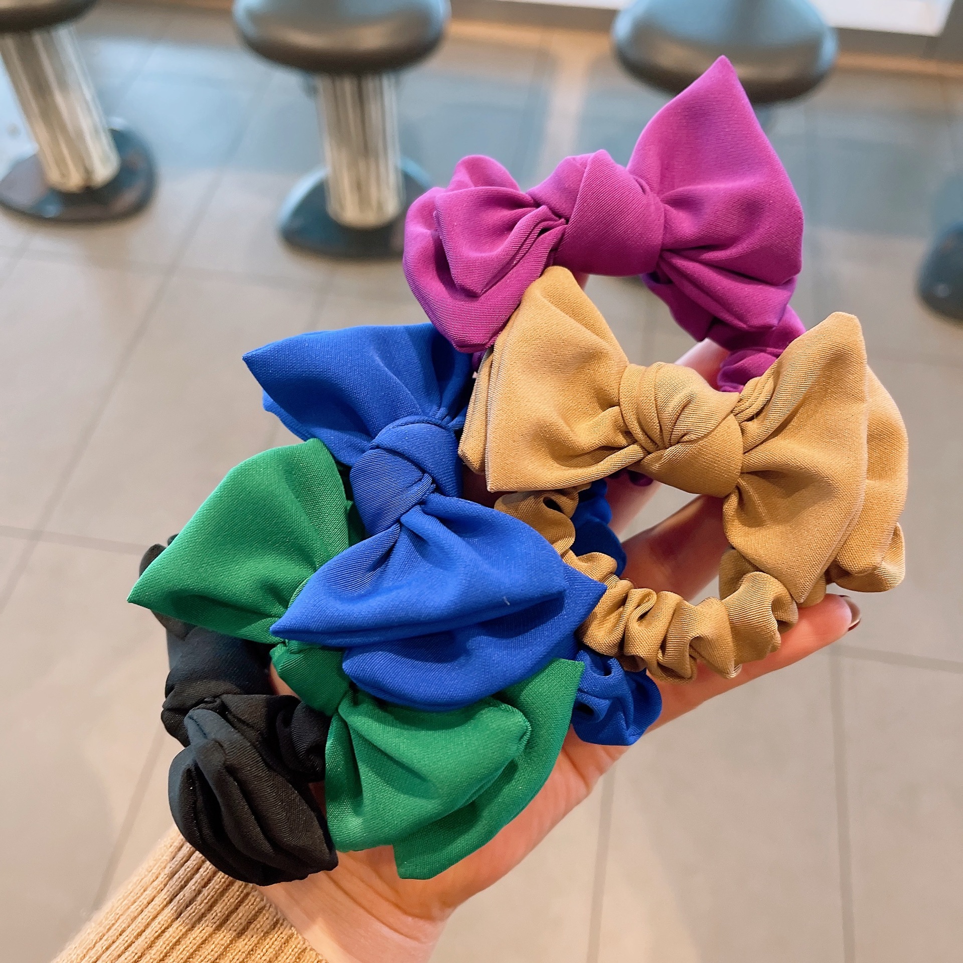 韓國訂單款～秒發立體蝴蝶結高質感發圈小腸圈飾品