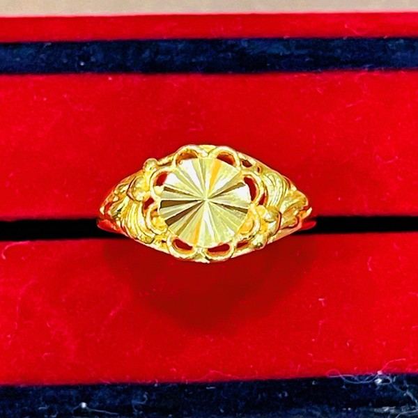 High imitation gold -plated big leakage small blessing ring Douyin…