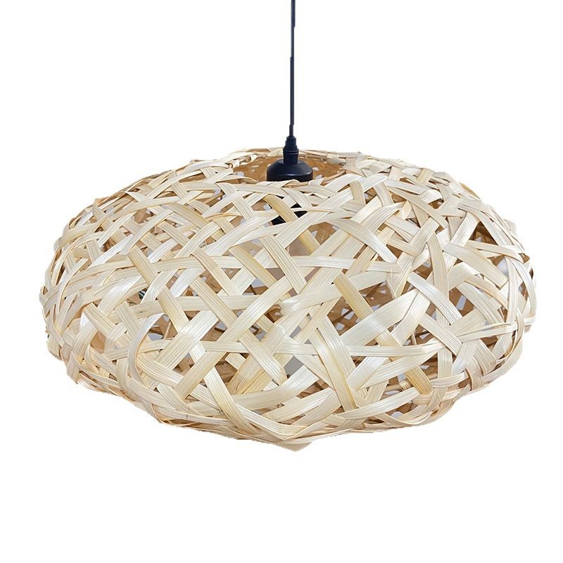Pantalla de ratán creativa, sala de estar japonesa retro, comedor, dormitorio, restaurante de olla caliente, casa de familia, supermercado, lámpara de araña del sudeste asiático