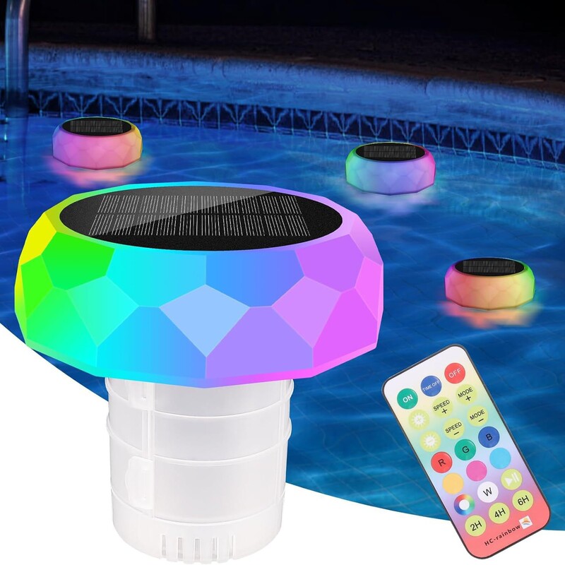 Solar-powered disinfection box pool light LED floating light fountain light courtyard landscape decorative light submersible light ambiance light