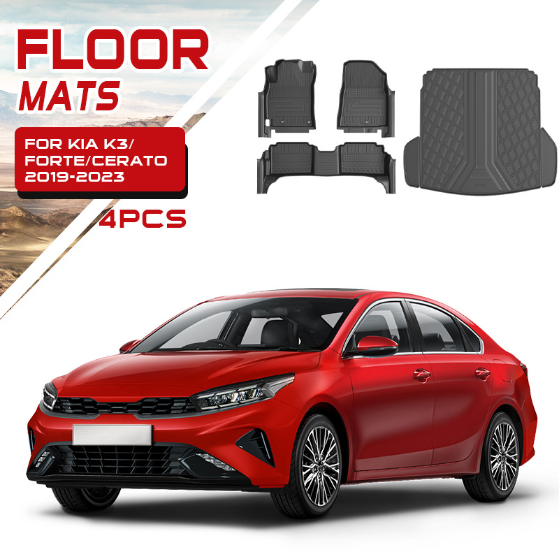 Aplicable Kia Cerato Forte Kia K3 alfombrilla de suelo para coche Tpe Floor Mat alfombrilla impermeable especial
