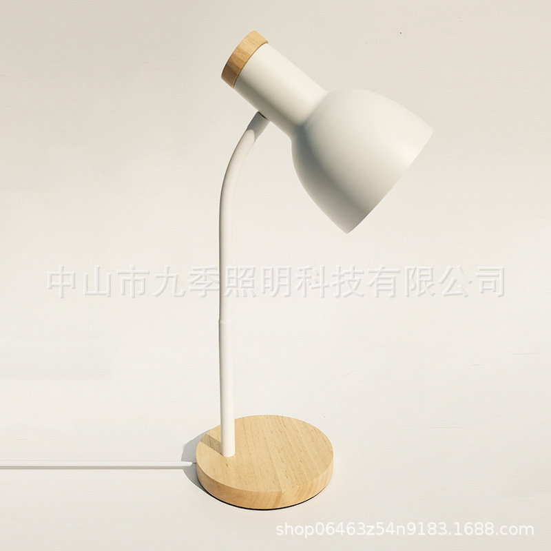 Lámpara de escritorio LED nórdica, protección ocular, luz cálida para estudio, dormitorio o lectura