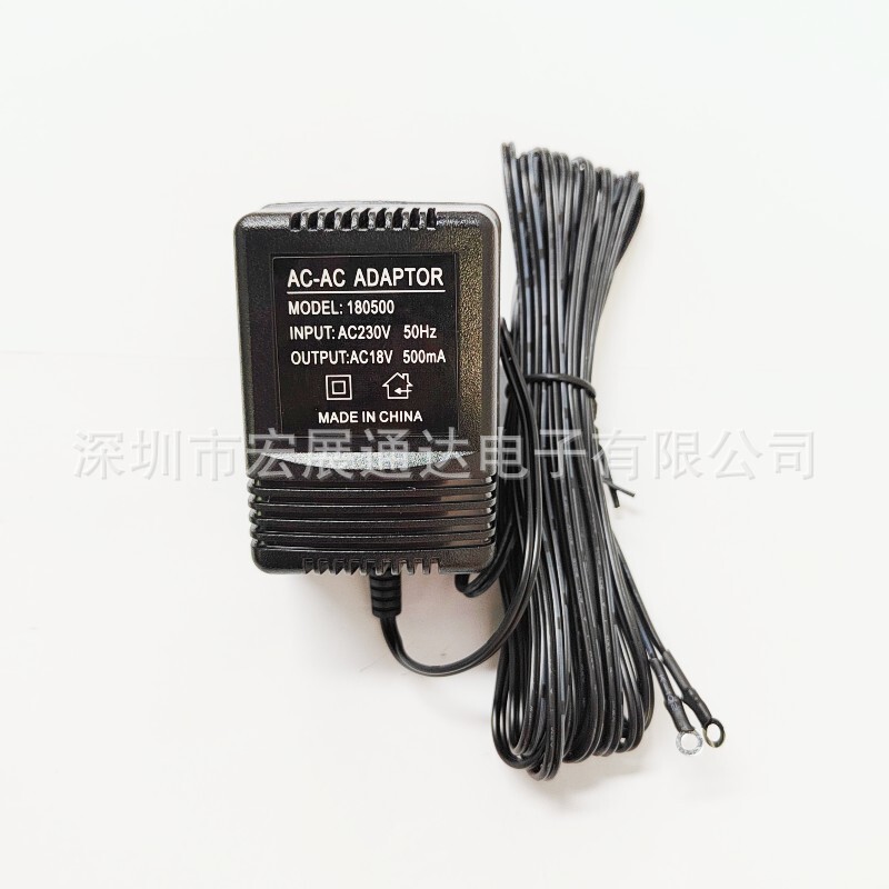 British standard visual doorbell wired power adapter 18V AC doorbell power transformer