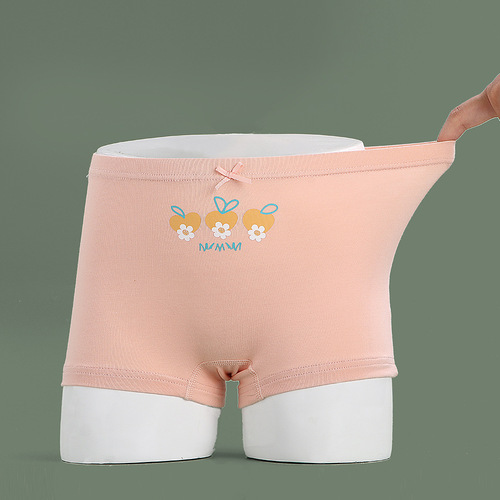 Cartoon pure cotton children's underwear summer thin boxer antibacterial little girl baby middle and older girl's shorts wholesale