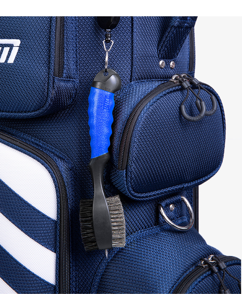 Bàn chải vệ sinh đầu gậy golf PGM hai mặt dây thép không gỉ — Màu sắc giao hàng ngẫu nhiên chi tiết 12