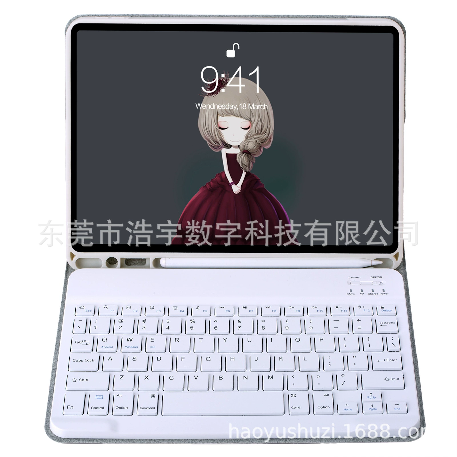 Apple, совместимая беспроводная клавиатура, защитный чехол, планшетный ноутбук, iPhone10, bluetooth