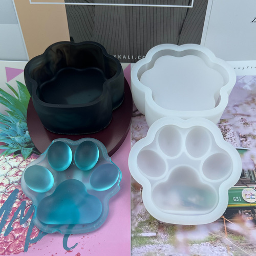 Fat Yak DIY Sanding Cat Claw Storage Box Droplet Mold Display Accessories Storage Box Silicone Mold on Amazon
