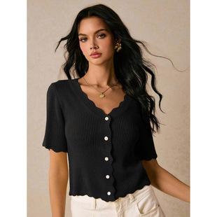 A 62092 Plus Size V-neck Slim Tee ��a V �I�ڶǶ��� T ��