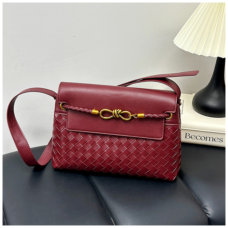 Bolsas de tejido de tendencia transfronteriza mujeres 2026 nuevo nicho ligero de lujo de hombro de mujer bolsas de viaje retro