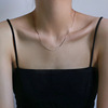 Base necklace, universal sophisticated chain for key bag , silver 925 sample, simple and elegant design