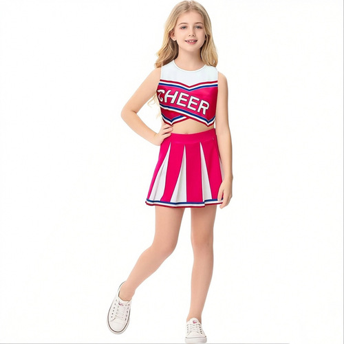 Cheerleading performance Student team competition Sports performance uniform European and American children's cheerleading costumes