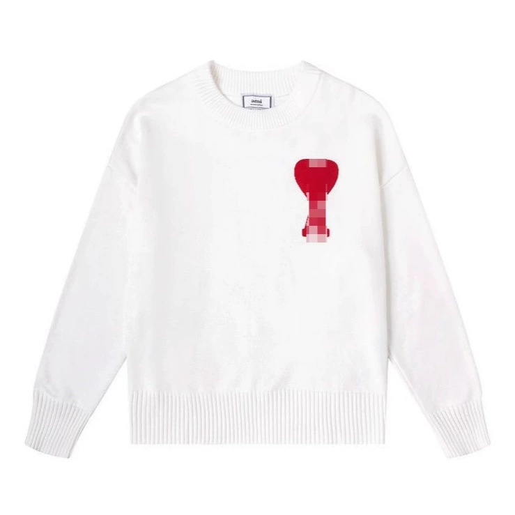 Модный свитер с вышивкой и круглым вырезом, осенне-зимний теплый пуловер для пар, белый, черный, верблюжий, темно-синий