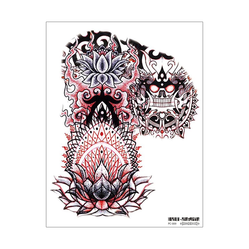 Ruika dragón tatuaje pegatinas impermeable hombres y mujeres sobre el hombro dragón pecho fresco de larga duración tatuaje pegatinas tatuaje