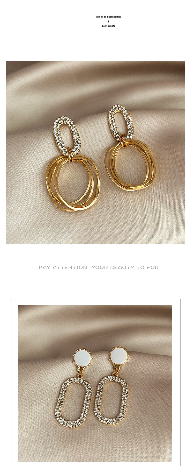 Leaf, Square Pattern 1 Pair Retro Leaf Square Alloy Women's Earrings