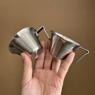 304 Stainless Steel Coffee Measuring Cup with Scale and Spout Espresso Cup Extraction Cup Liquid Cup Ounce Cup