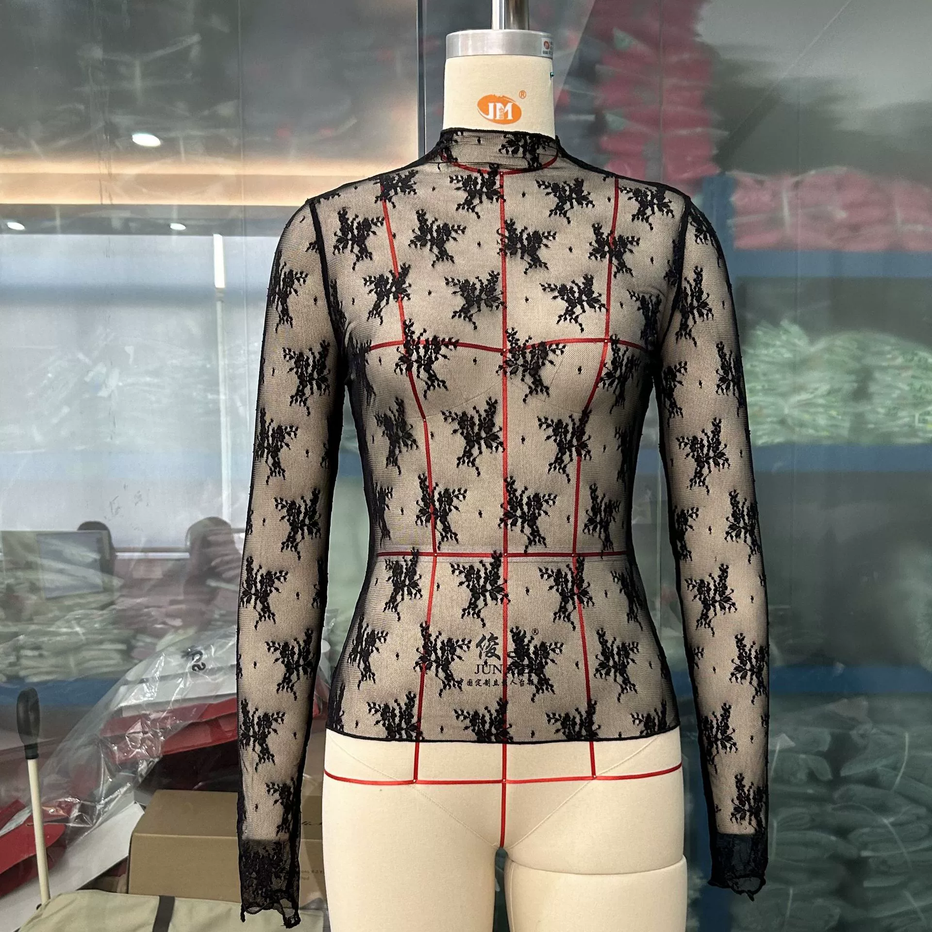 Туника из сетки с длинным рукавом, женская полупрозрачная растяжимая lace, дышащие многоцветные, размеры S–XL