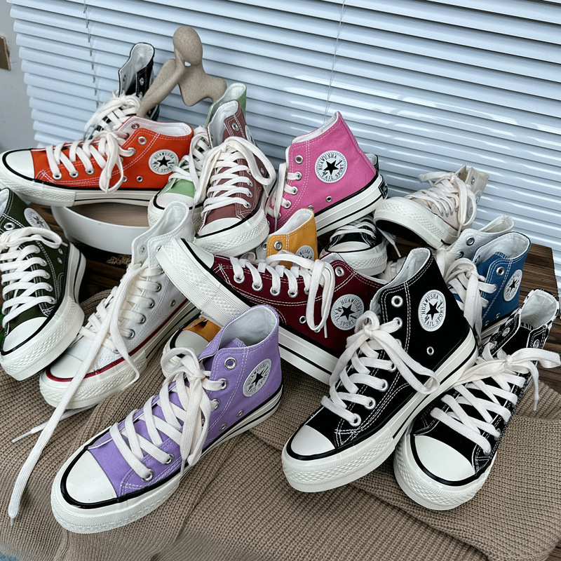 Zapatillas de lona estilo Hong Kong de los años 70 para hombre y mujer, versión coreana 2026, calzado casual versátil para hombre y mujer, zapatillas de skate para estudiantes y parejas 6