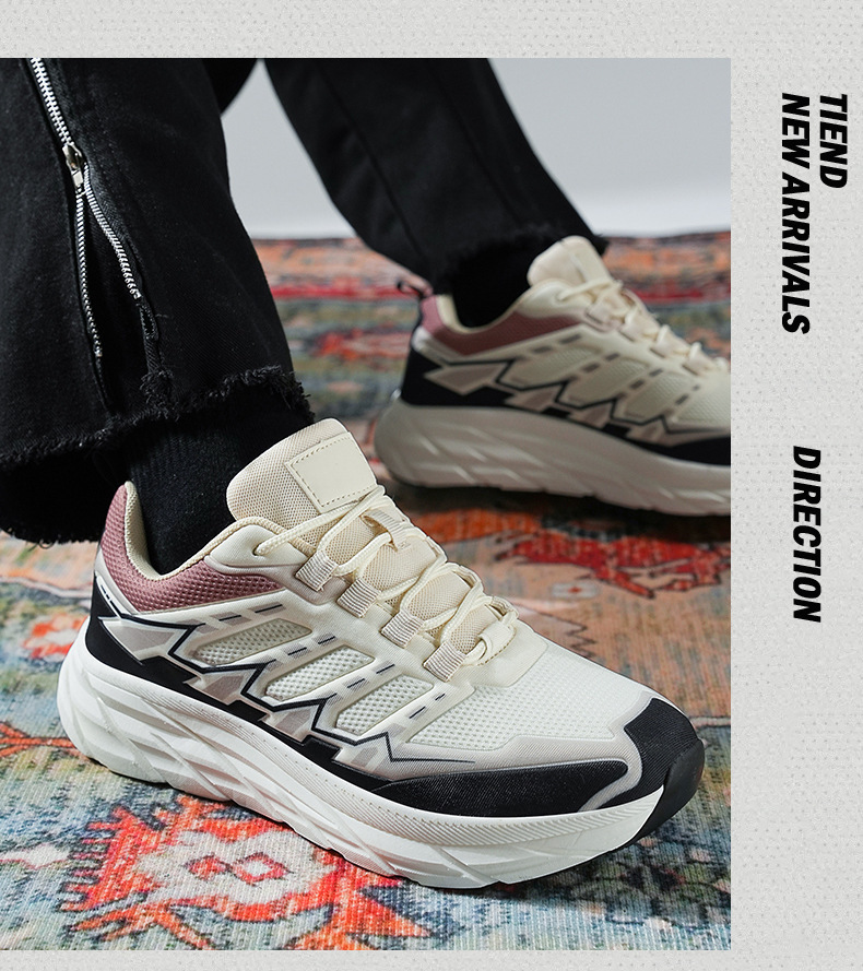 Autumn and winter casual sports shoes men's platform shoes trendy dad shoes breathable rebound running shoes men's shoes_voghion.com