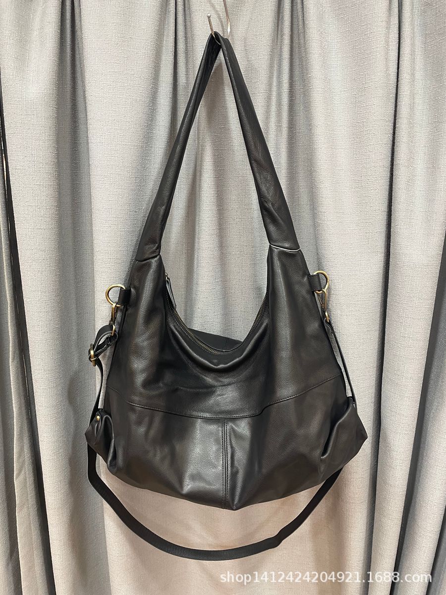 Nuevos bolsos de cuero de moda bolsos de hombro casuales y versátiles para mujeres moda bolsos retro versión coreana bolsos tote de gran capacidad