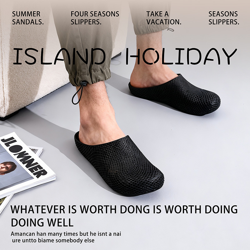 Chef Kitchen Clogs For Men, Breathable Slip-on Work Shoes For Summer_voghion.com