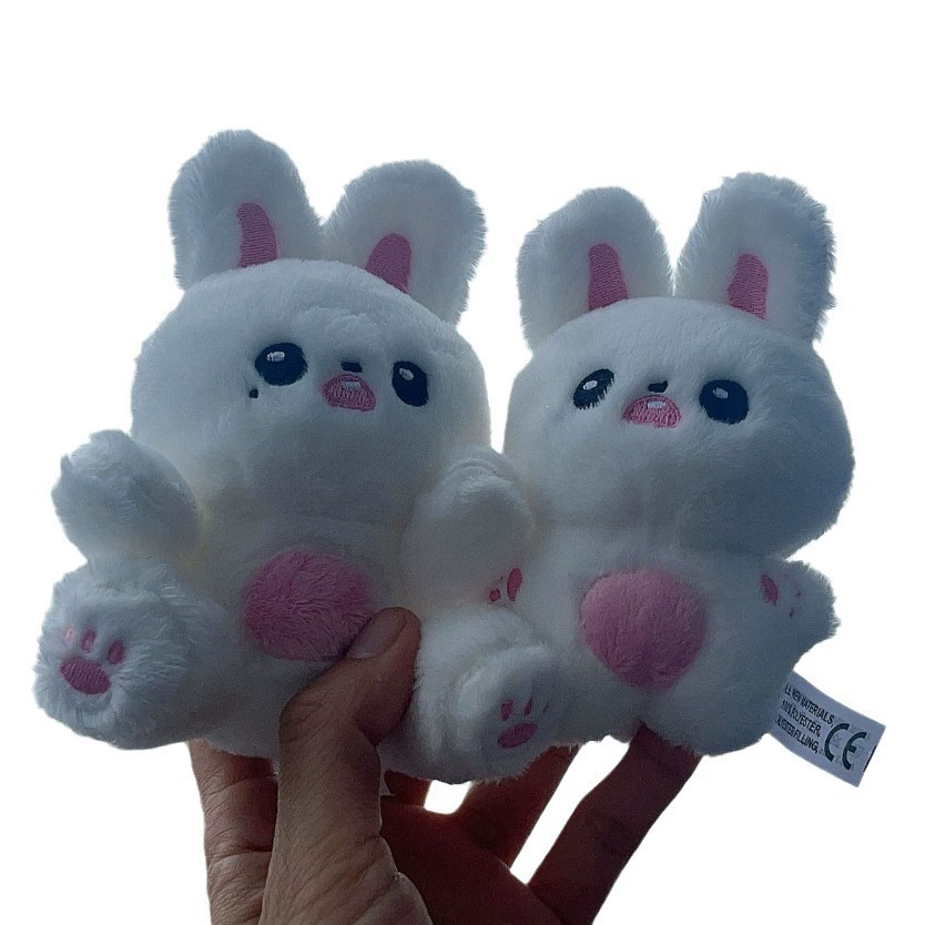 Кроличья фигурка WONYOUNG Zhang Yuanying BunnyNYONG, сидящий, чтобы помочь вам выиграть станцию, выиграть брелок-домик-кукла