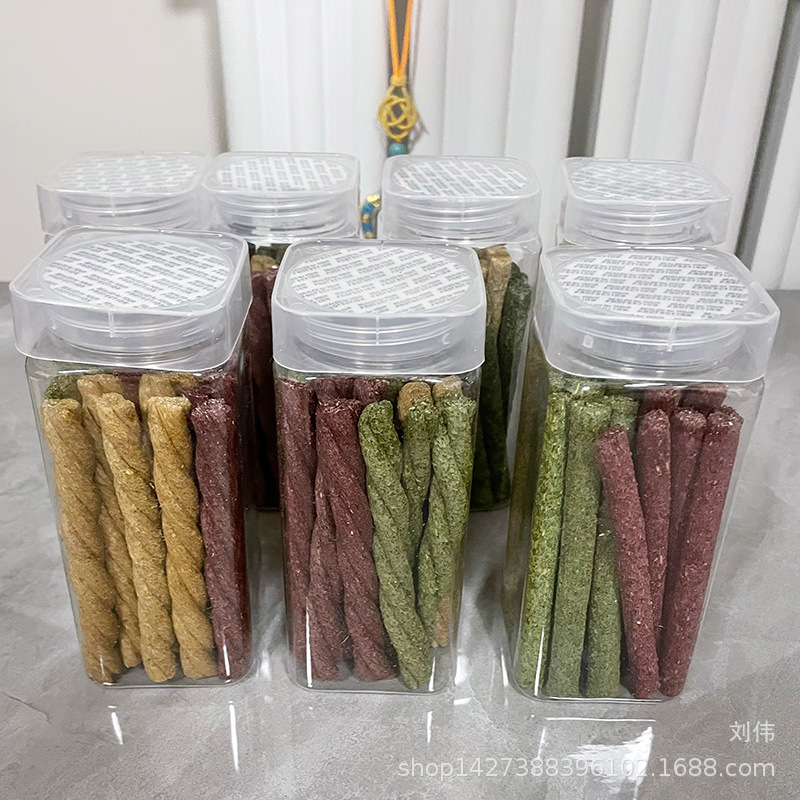 Pet Twist Grass Stick Rabbit Molar Totoro Alfalfa Grass Oat Grass Beet Flavor Dutch Pig Herbage Stick Snack