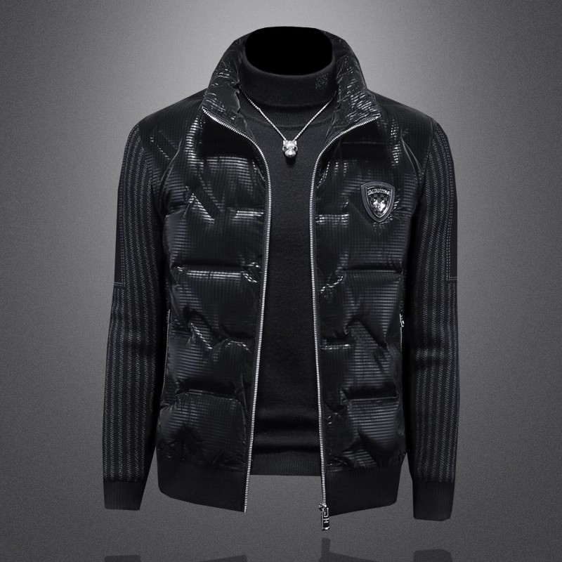 Winter short trend fashionable knitted down jacket
