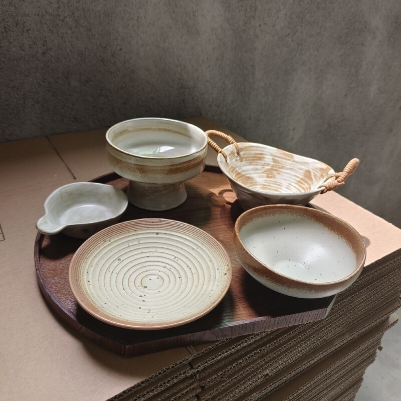 Cost-Effective Tableware Set for One Person Jingdezhen Stoneware Tableware Meal-Sharing Breakfast Check-In