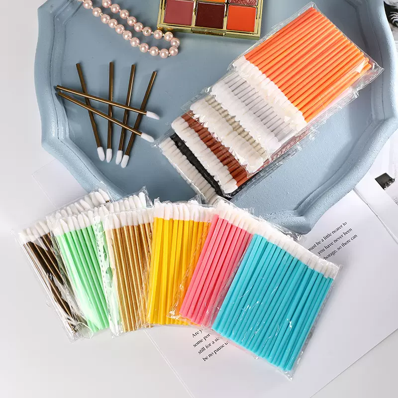 艾云一次空心唇刷小唇刷 美妆工具 眼影刷单支化妆刷