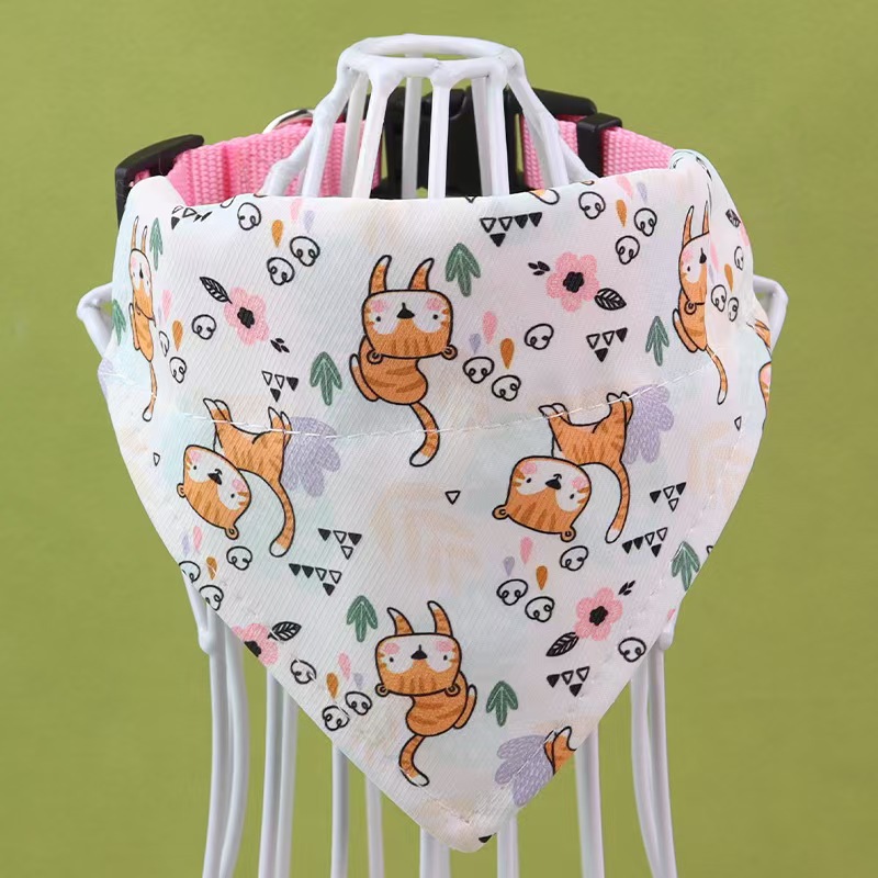 흰색 개 목걸이 색상 무작위