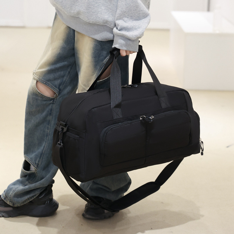 Bolsa de Viaje Multifuncional para Mujer de Nylon, Transpirable, Ultraligero, Separación Seca y Húmeda, para Viajes de Ocio